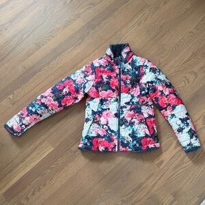 Girls the north face reversible jacket